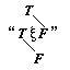 diagram of xi=(F)->T, (T)->F